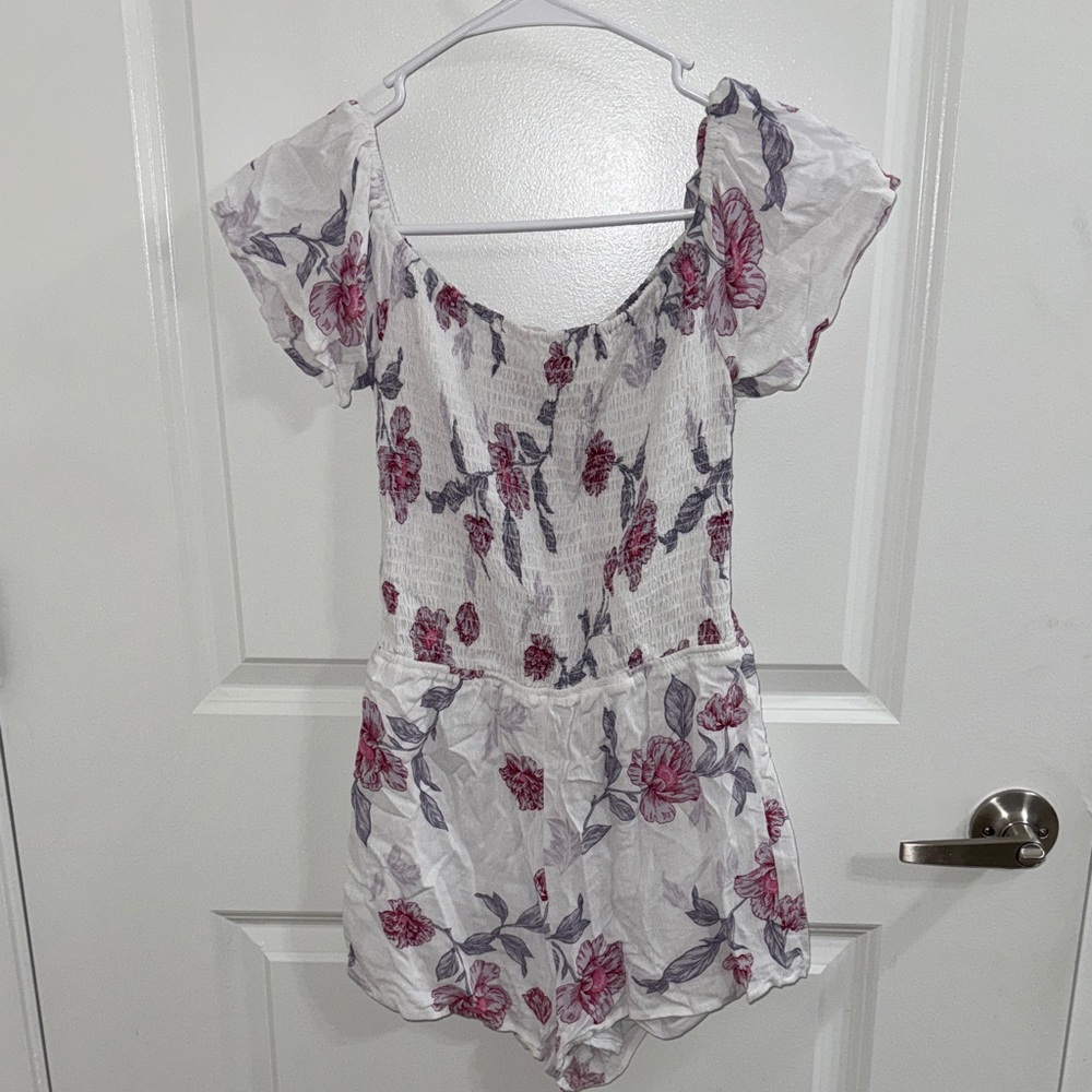Floral Off-Shoulder Romper